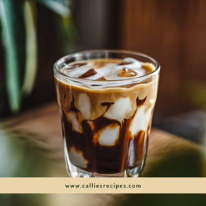 Iced Americano recipe with layered espresso and clear ice